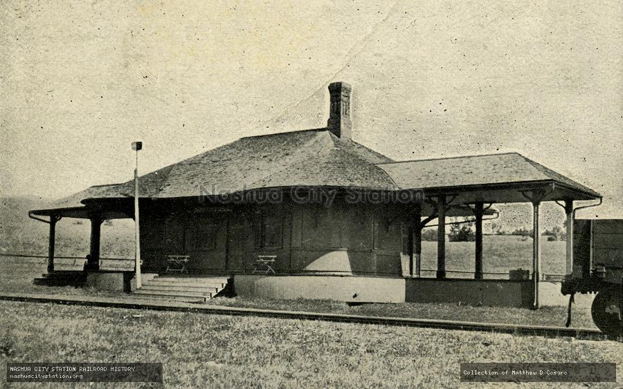 Postcard: Railroad Station at North Newport, N.H.